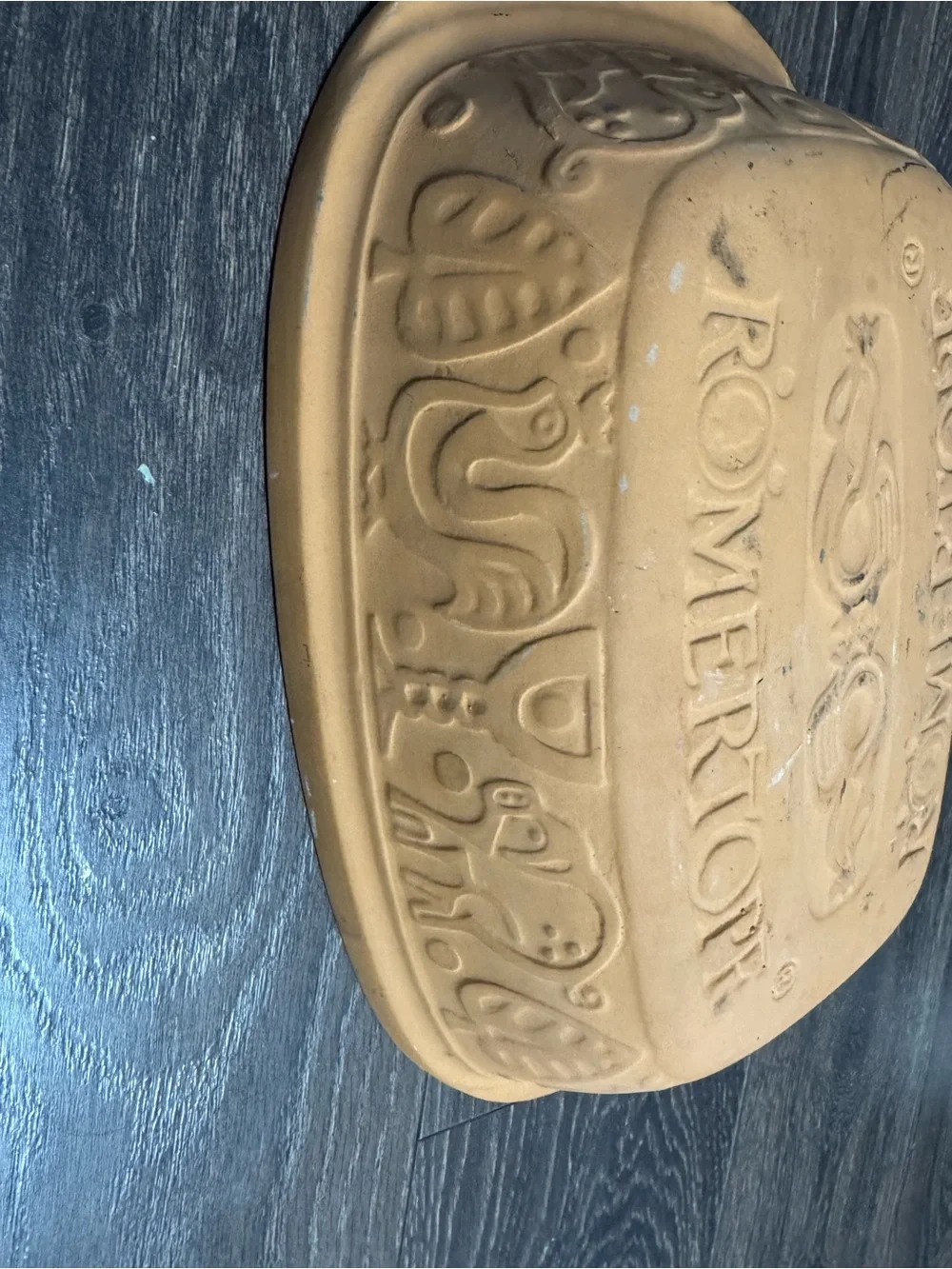 Romertope Terracotta replacement 1pc Oval Clay Baker - Rustic Tan